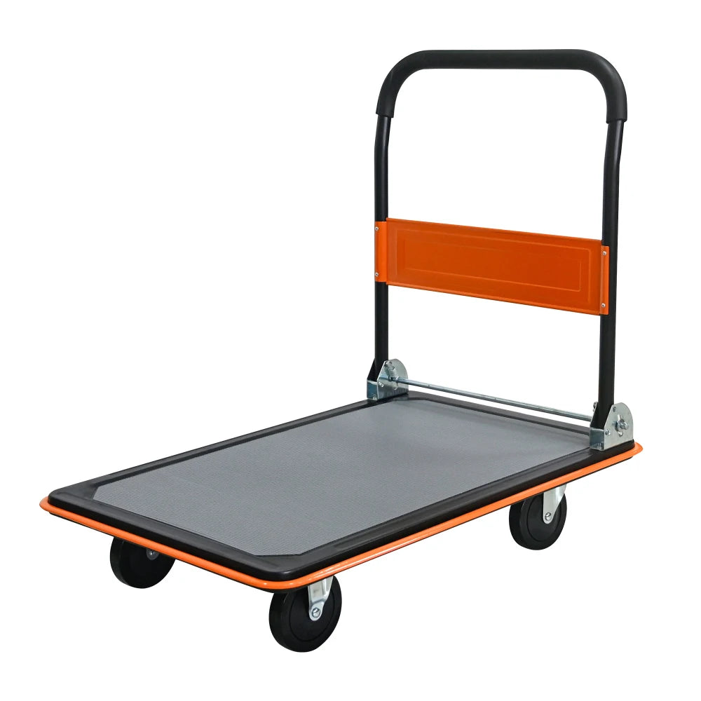 Foldable Flatbed Cart 660 lbs with Swivel Wheels