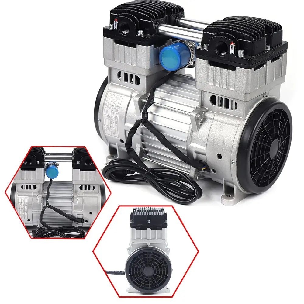 Oil-Free Vacuum Pump 7CFM 1100W - Quiet Piston