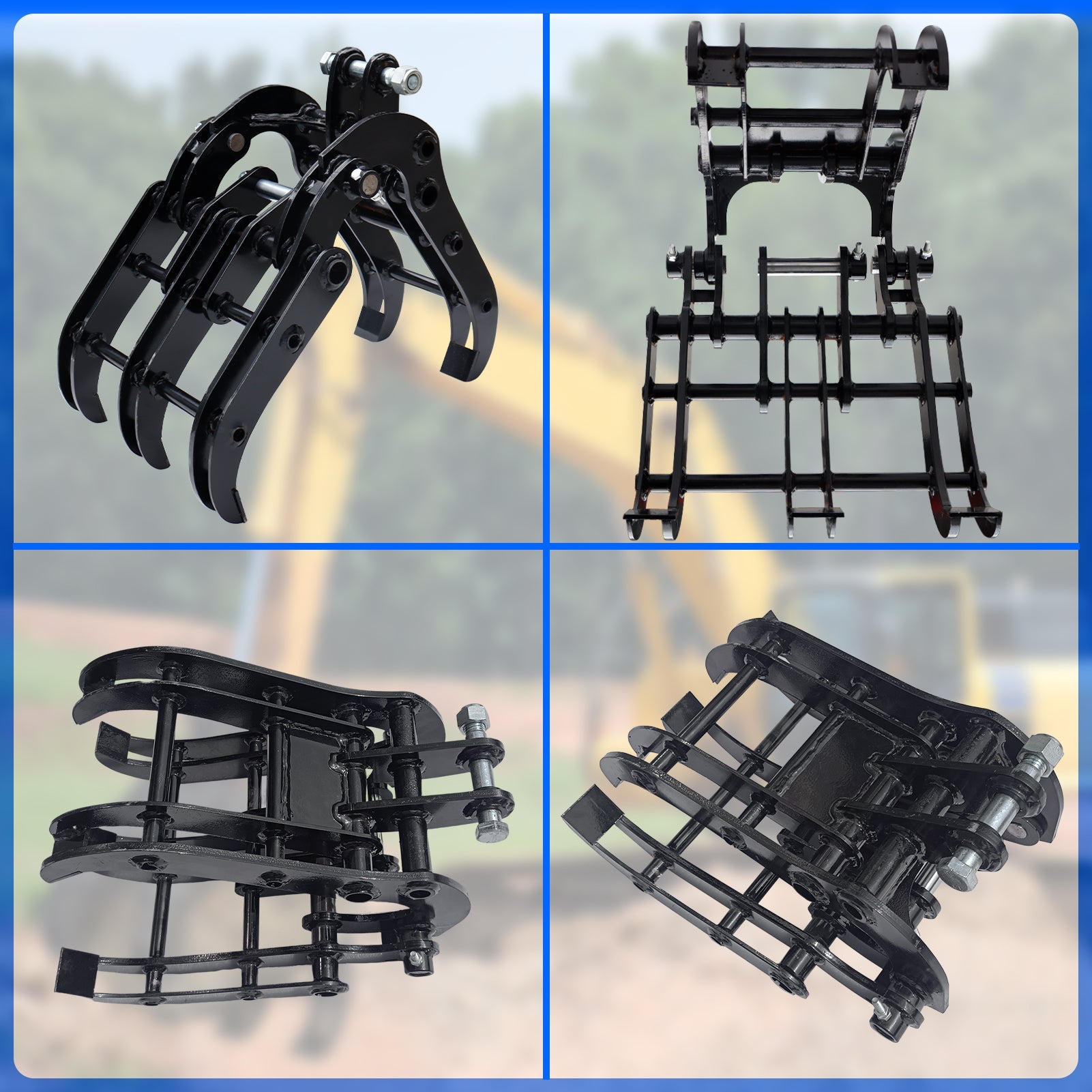 Excavator Grabber attachment for Garden Forestry Orchard Machinery