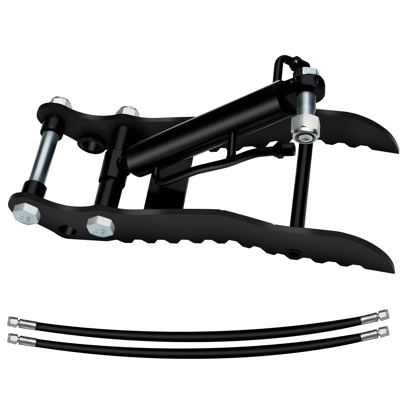 Mini Excavator Hydraulic Thumb Clip with 2 Hydraulic Cylinder for Small Digger up to 2 tons