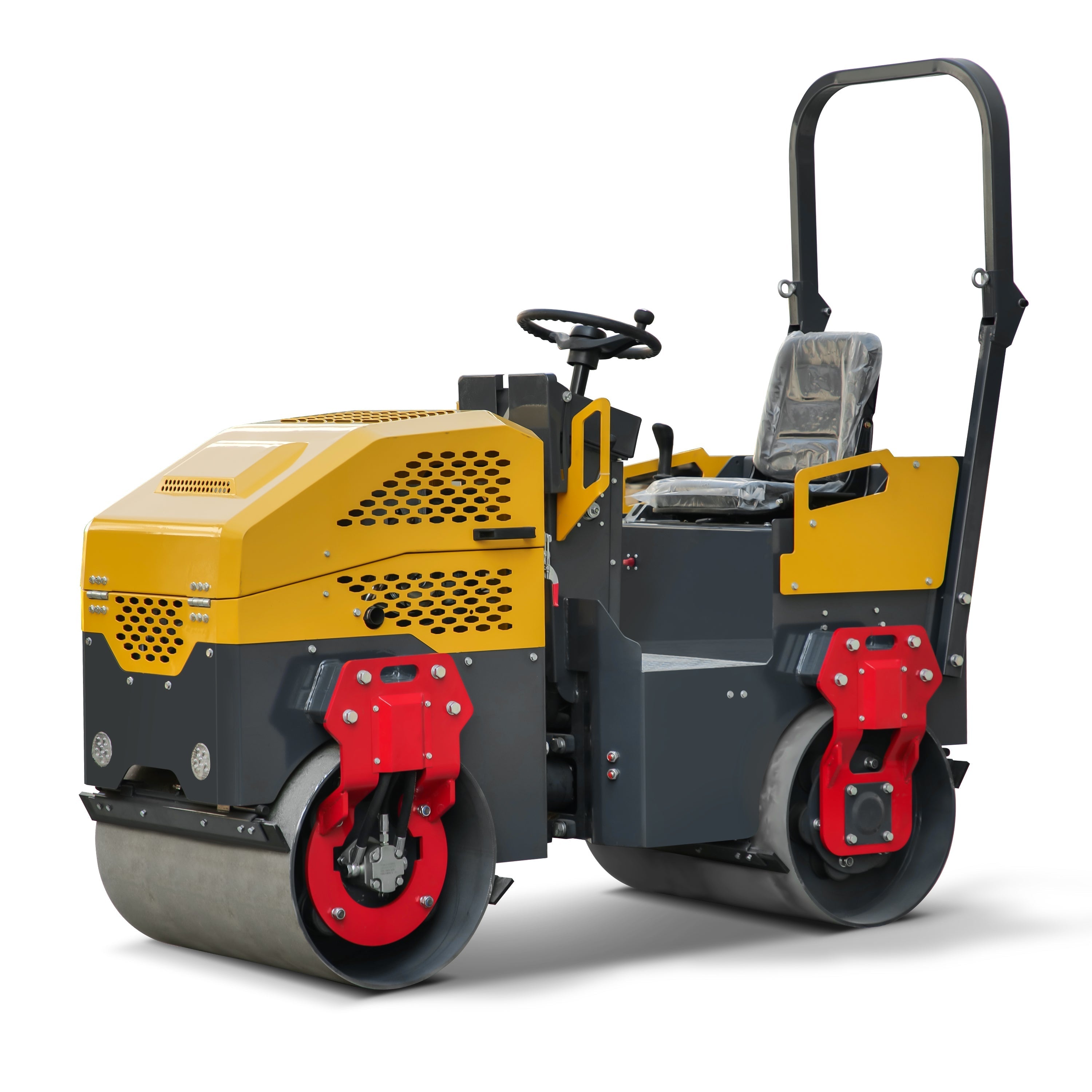 Rato Engine 1.5 ton Road Compactor for Sale, Hydraulic Vibrating, Double Steel Wheel