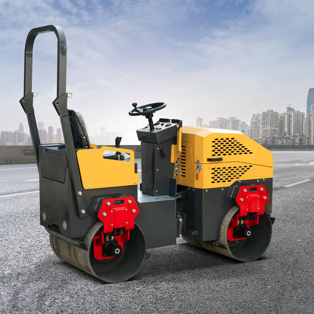 Rato Engine 1.5 ton Road Compactor for Sale, Hydraulic Vibrating, Double Steel Wheel