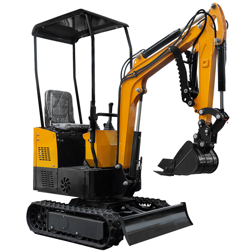 1 Ton Mini Excavator with 13.5 HP Gasoline Engine and Thumb Clip