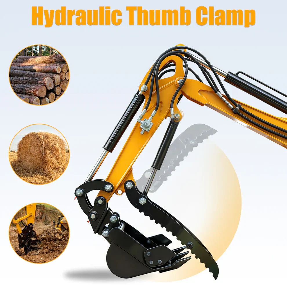Mini Excavator with Hydraulic Thumb