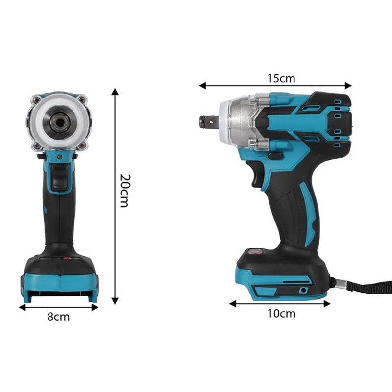 520Nm Brushless Impact Wrench 1/2" for Makita 18V