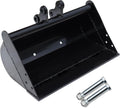 Flat Bucket 500/600/800/1000mm Toothless Excavator Buckets Attachment for Mini Excavator Digger