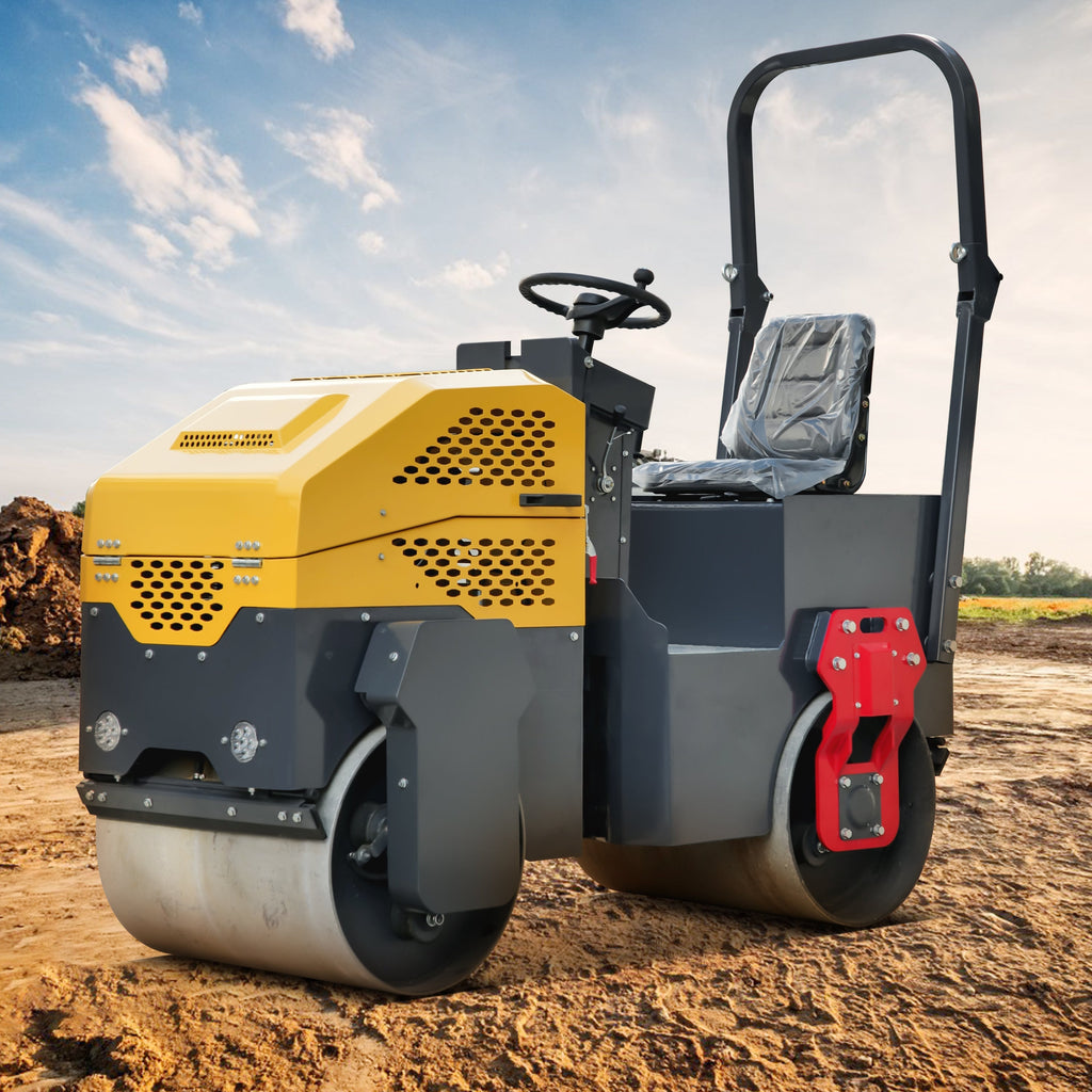 Rato Engine 1.0 ton Asphalt Roller for Sale, Hydraulic Vibrating, Double Steel Wheel