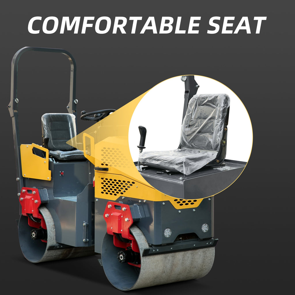 Rato Engine 1.0 ton Asphalt Roller for Sale, Hydraulic Vibrating, Double Steel Wheel