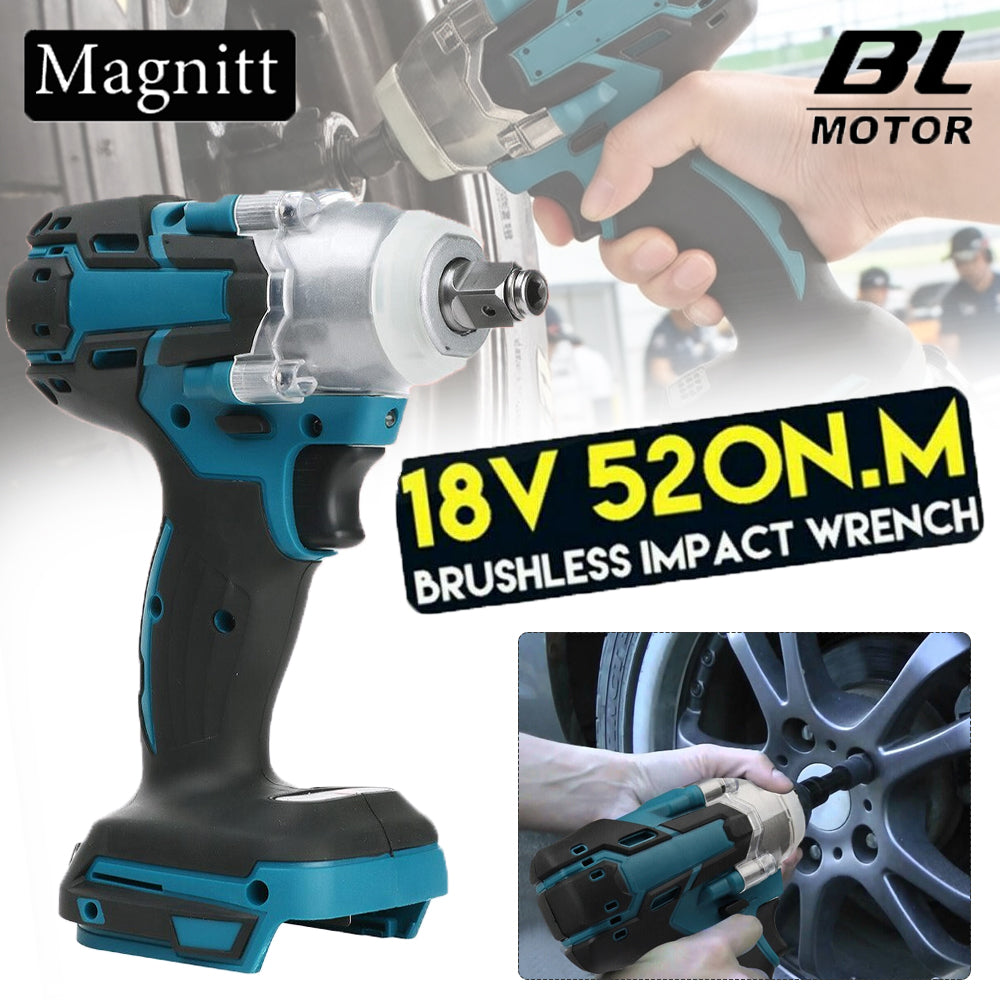 520Nm Brushless Impact Wrench 1/2" for Makita 18V