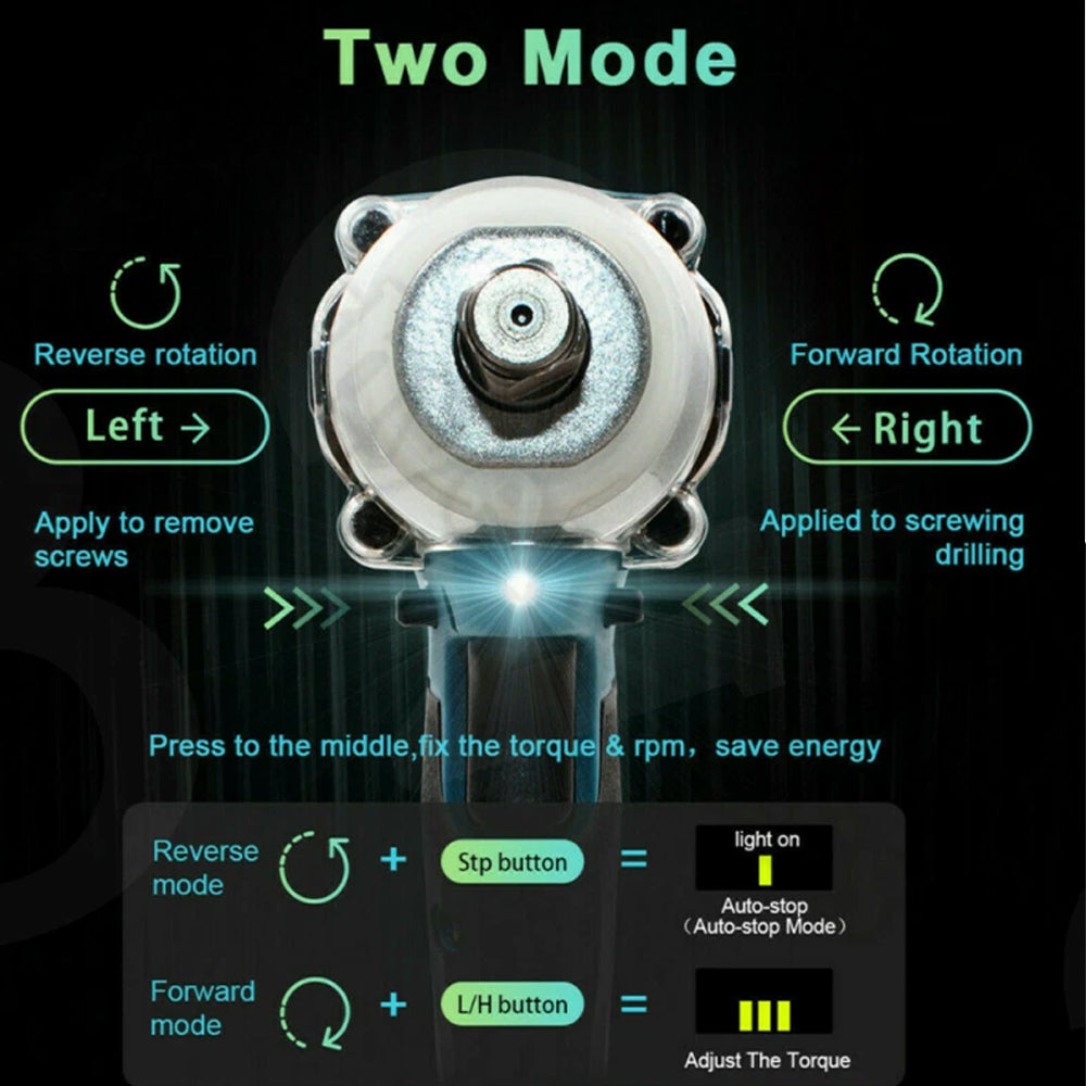 520Nm Brushless Impact Wrench 1/2" for Makita 18V