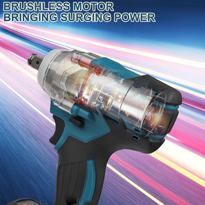 520Nm Brushless Impact Wrench 1/2" for Makita 18V