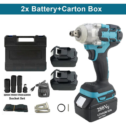520Nm Brushless Impact Wrench 1/2" for Makita 18V