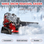 Hydraulic Skid Steer Snow Plow, 30° Left & Right for Skid Steer Loader