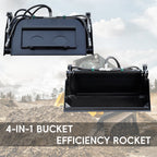 4-in-1 Skid Steer Loader Bucket Attachment
