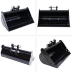 Flat Bucket 500/600/800/1000mm Toothless Excavator Buckets Attachment for Mini Excavator Digger