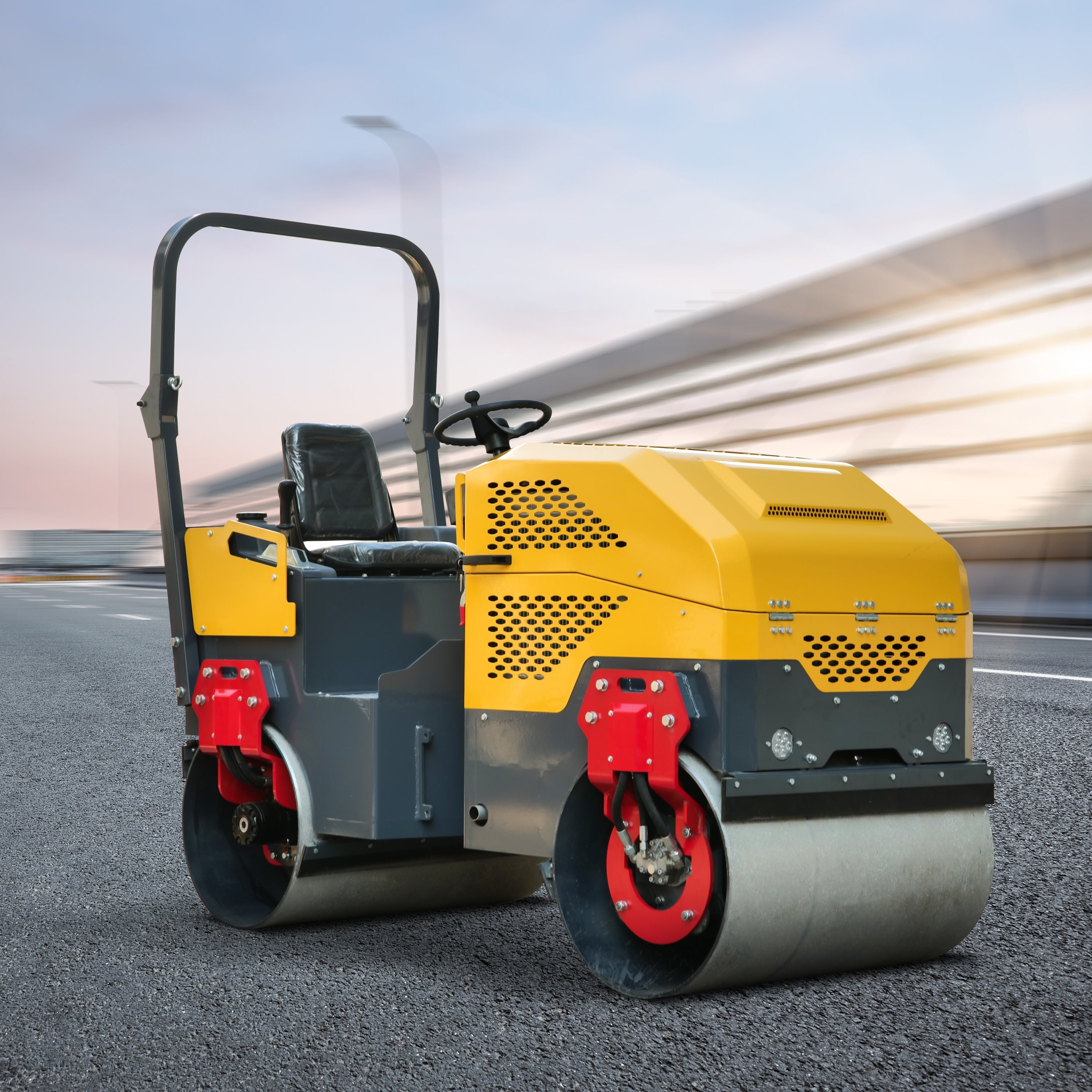 Rato Engine 2.0 ton Pavement Roller for Sale, Hydraulic Vibrating, Double Steel Wheel