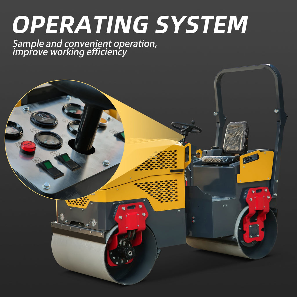 Rato Engine 2.0 ton Pavement Roller for Sale, Hydraulic Vibrating, Double Steel Wheel