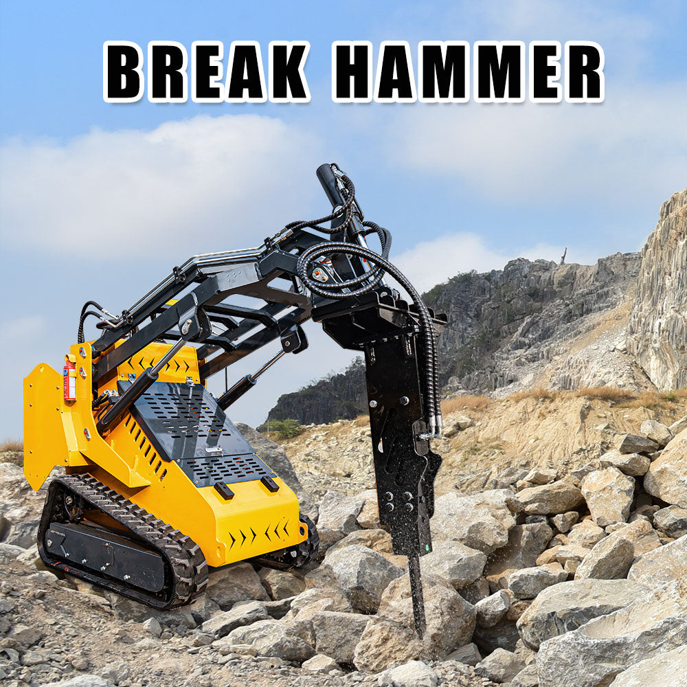 Breaker Hammer 35mm/45mm Drill Pole with Hose For Skid Steer Losders