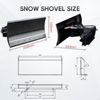Hydraulic Skid Steer Snow Plow, 30° Left & Right for Skid Steer Loader