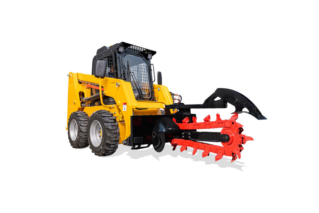 Skid Steer Loader Trench Attachment,6' Trench Width, 37' Trench Depth