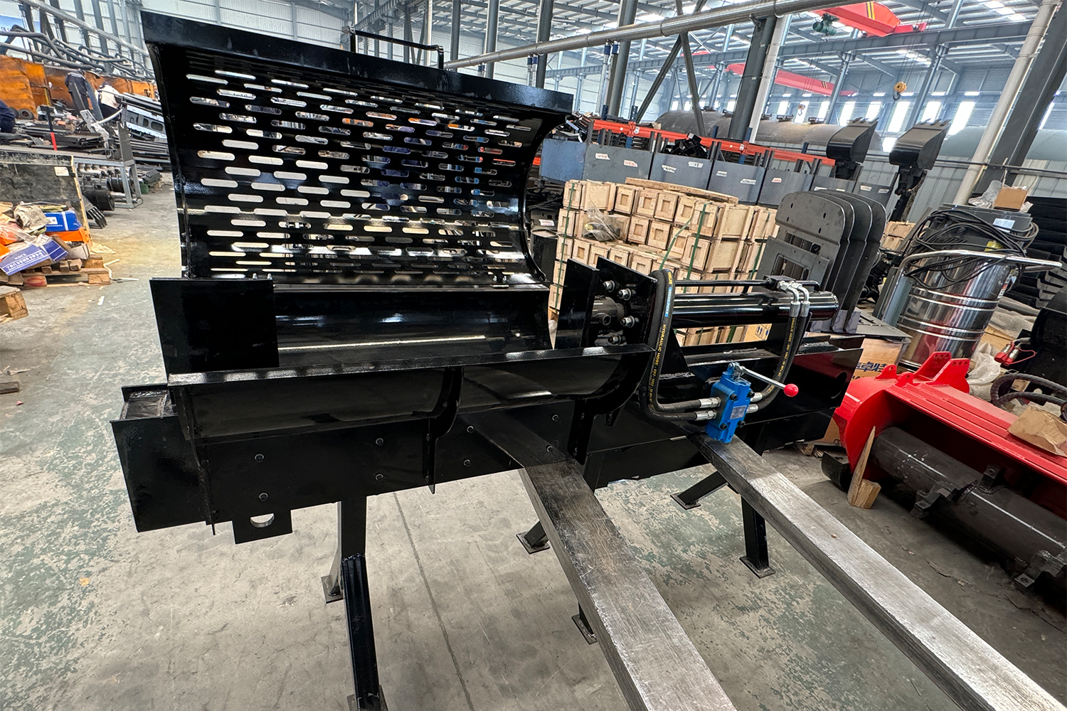 Hydraulic Firewood Wood Processor Log Splitter Attachment for Skid Steer Loader