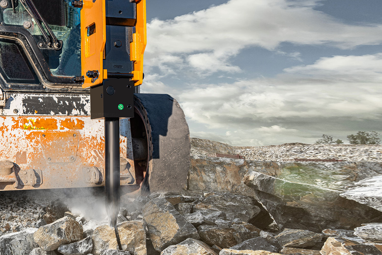 66.93' Hydraulic Hammer Breaker Attachment for Skid Steer Loader