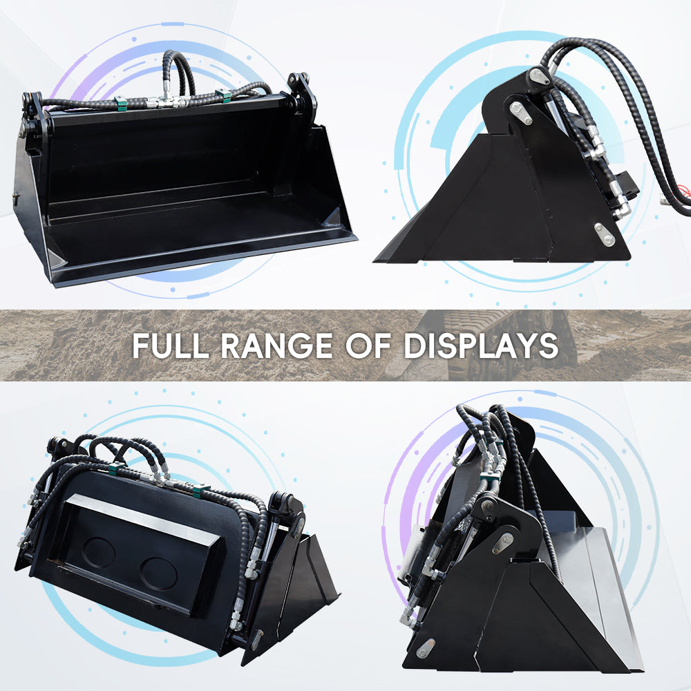 4-in-1 Skid Steer Loader Bucket Attachment