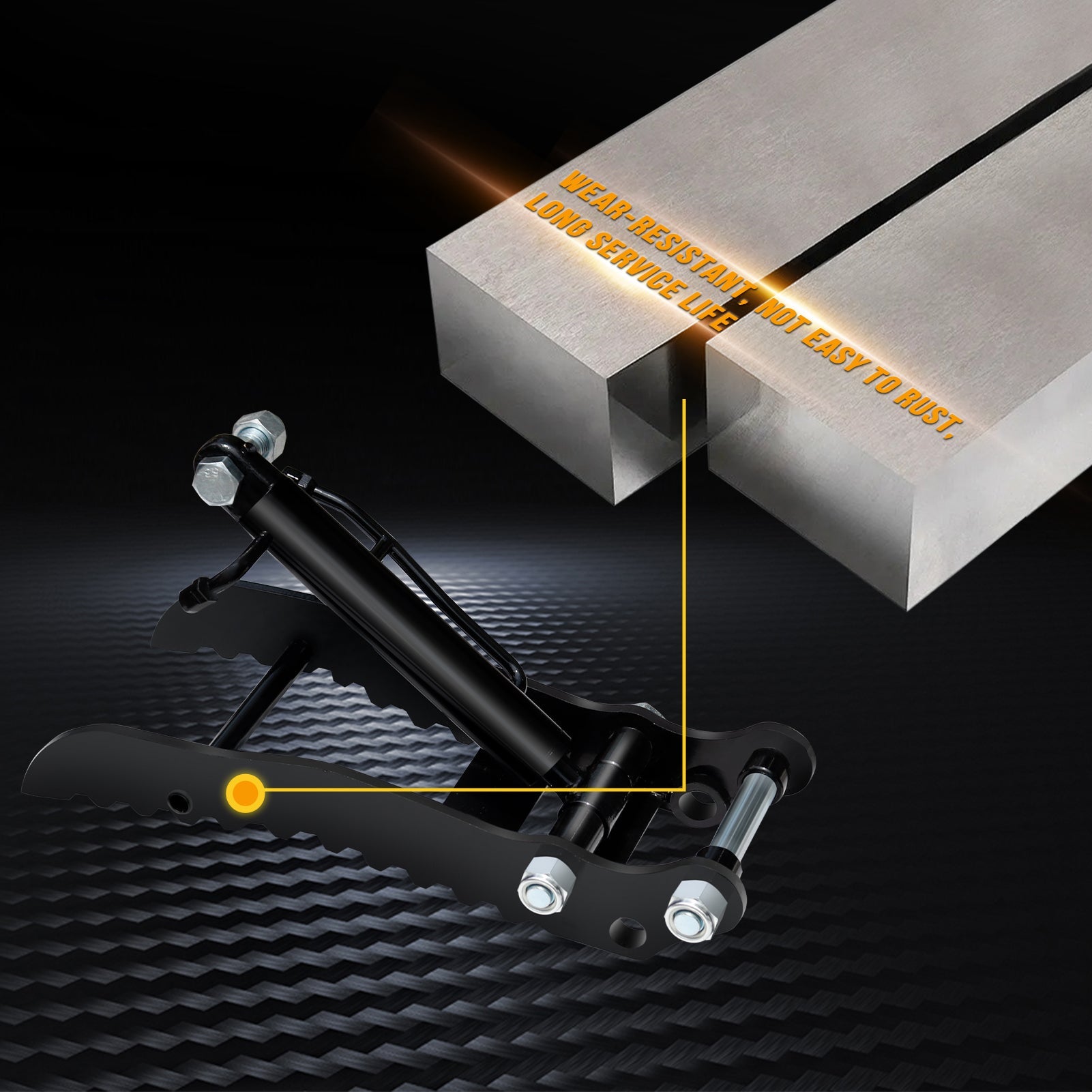 Mini Excavator Hydraulic Thumb Clip with 2 Hydraulic Cylinder for Small Digger up to 2 tons