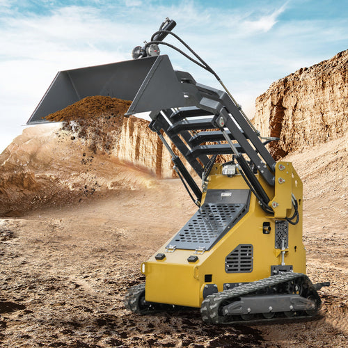 23 HP, Two-pump Three-valve Mini Stand On Skid Steer Track Loader