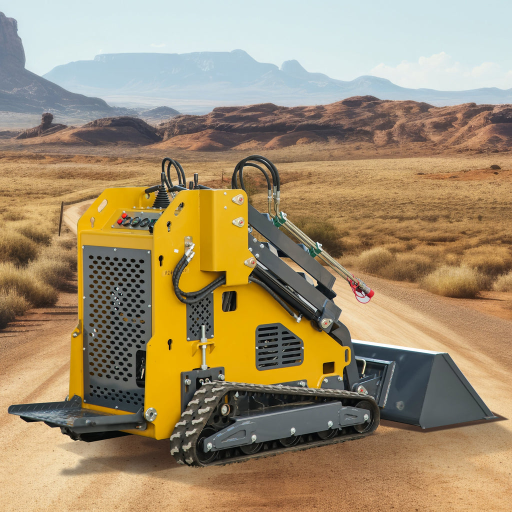 23 HP, Two-pump Three-valve Mini Stand On Skid Steer Track Loader