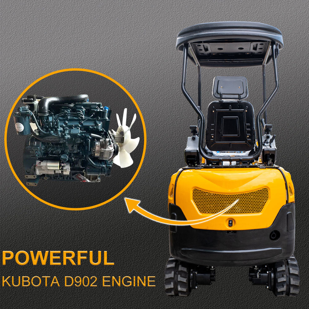 2-Tons Mini Excavator, Kubota Diesel Engine,Hydraulic Pilot Excavator With Hydraulic Thumb, Side Swing For Sale