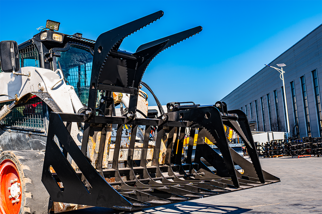 72'' Hollow Wood Grapple Attachment for Skid Steer Loader