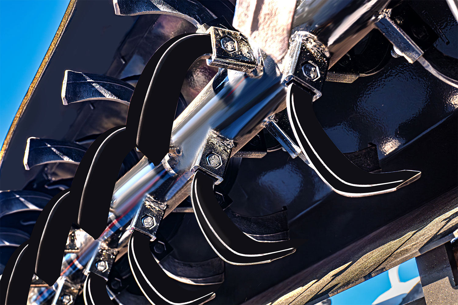 57' Skid Steer Rotary Tiller, 6' Tilling Depth Attachment