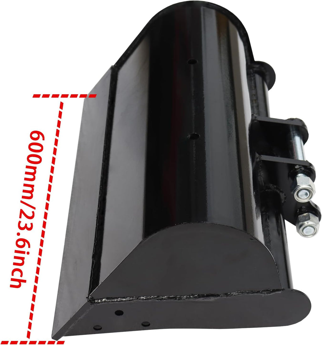 Flat Bucket 500/600/800/1000mm Toothless Excavator Buckets Attachment for Mini Excavator Digger