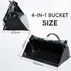 4-in-1 Skid Steer Loader Bucket Attachment