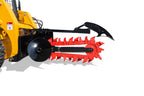 Skid Steer Loader Trench Attachment,6' Trench Width, 37' Trench Depth
