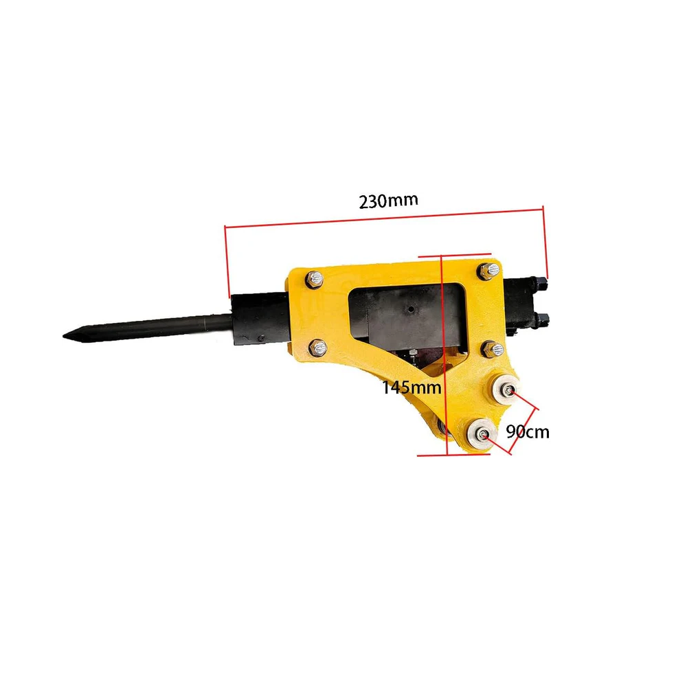 Mini Excavator Breaker, Hydraulic Concrete Breaking for 0.8-1 Ton Mini Excavator