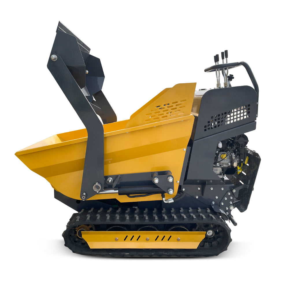 Tracked Mini Dumper for Sale, 6.5HP, 1100Lbs Load Capacity