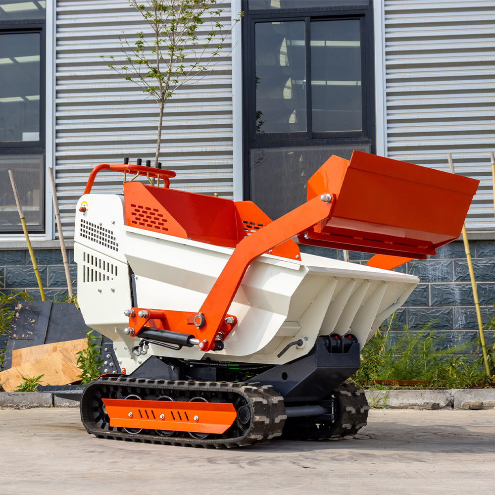 Tracked Mini Dumper for Sale, 6.5HP, 1100Lbs Load Capacity