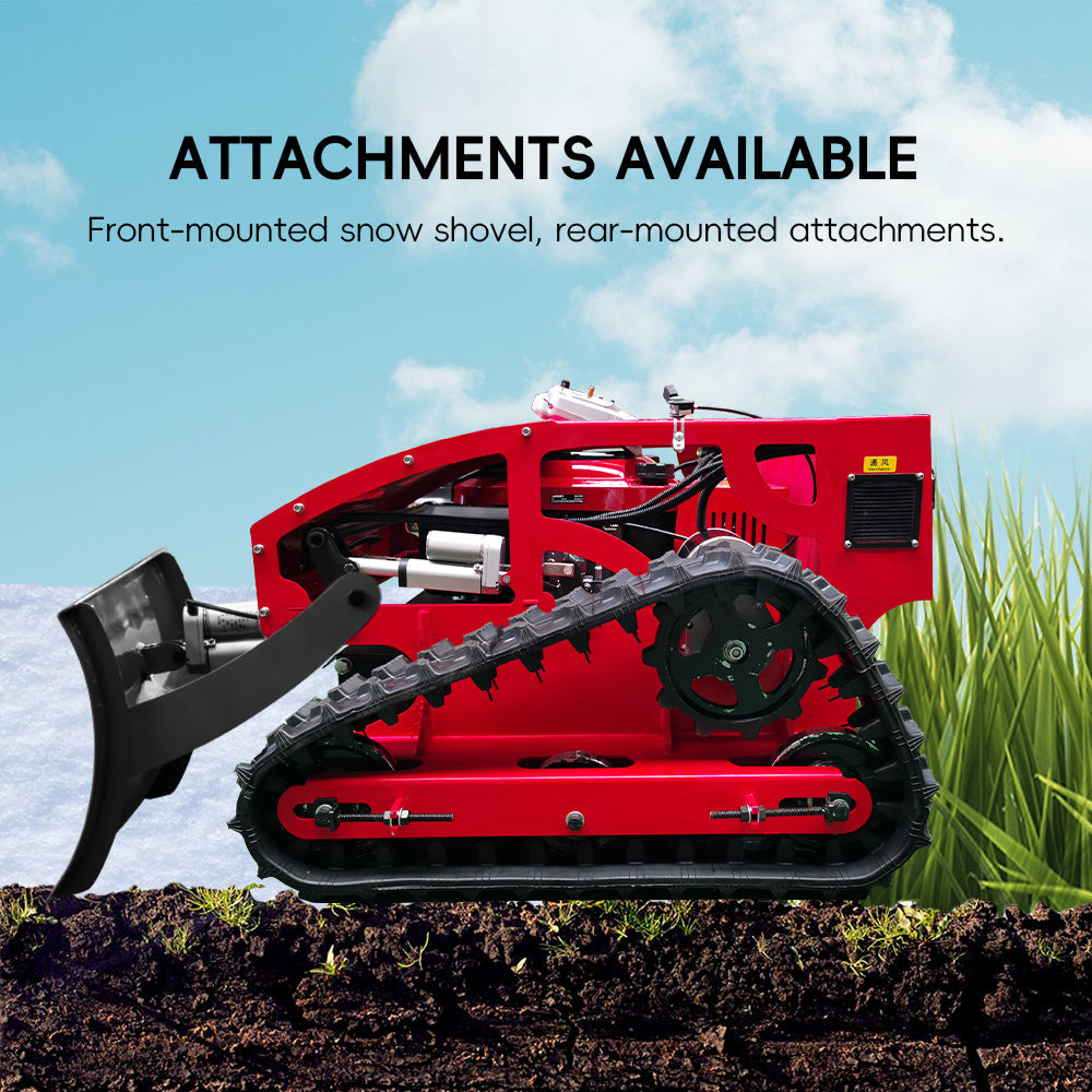 Remote Control Lawn Mower with Tracks – 21' Gasoline Remote Control Mower