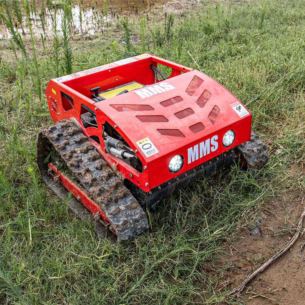 Remote Control Lawn Mower with Tracks – 21' Gasoline Remote Control Mower