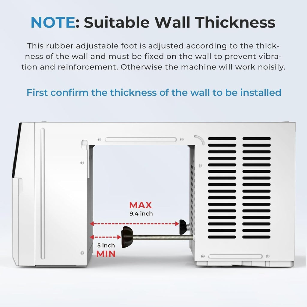 U-Shaped Window Air Conditioner, 10,000BTU AC Units Cools up to 550 SFt 120V