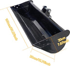 Flat Bucket 500/600/800/1000mm Toothless Excavator Buckets Attachment for Mini Excavator Digger
