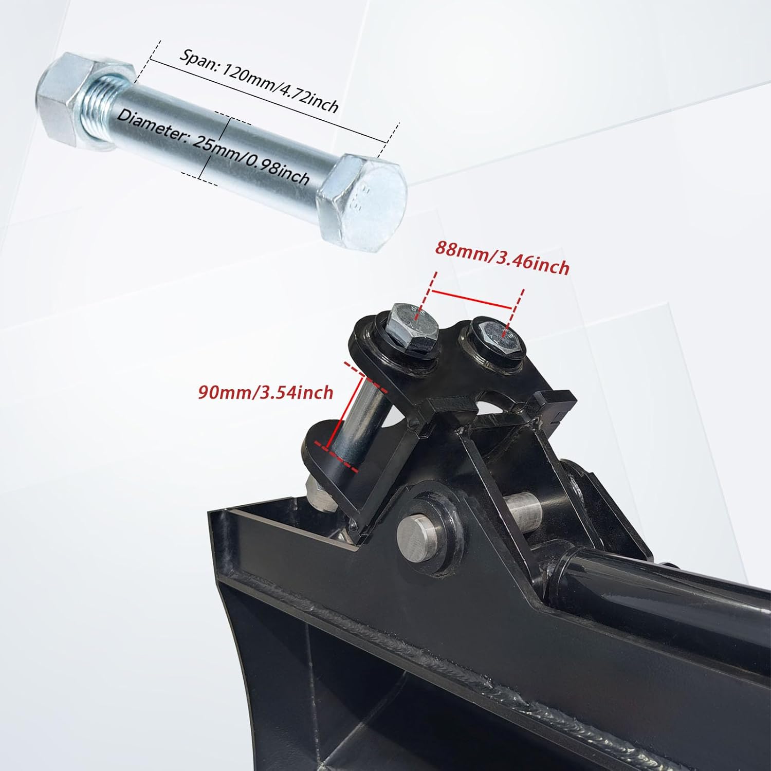 Hydraulic Tilt Bucket for Mini Excavator – 600mm/800mm/1000mm Width