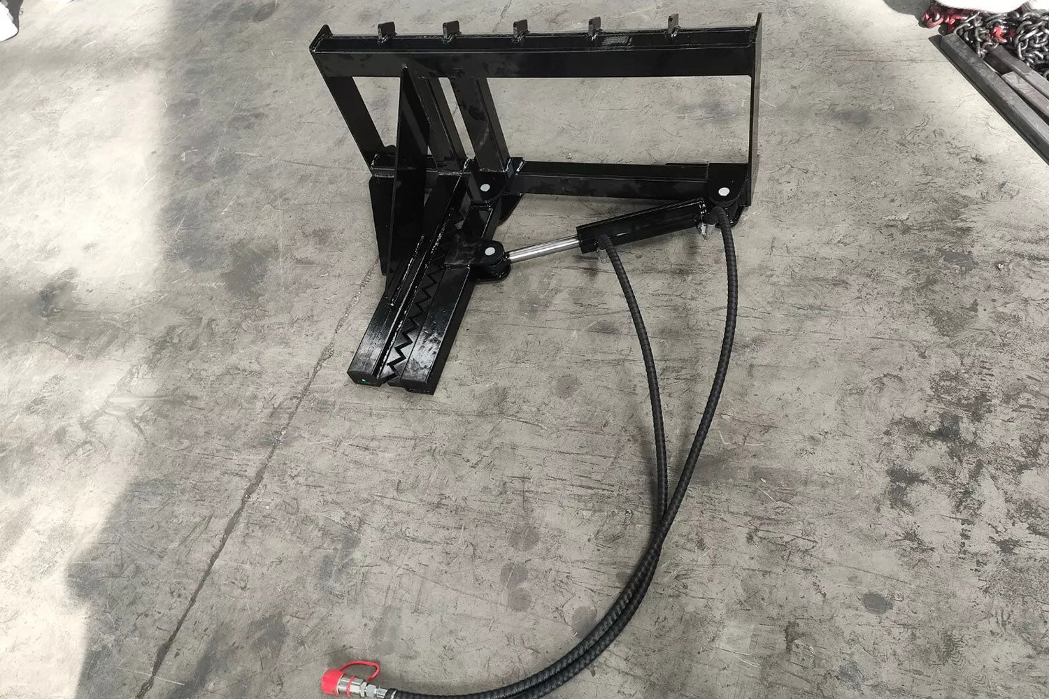 Skid Steer Tree Puller Attachment, 24.41' Post Puller
