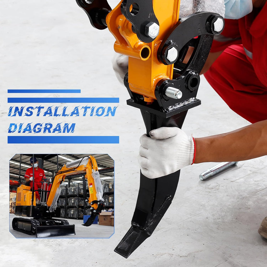 Mini Excavator Ripper, Single Hook Backhoe