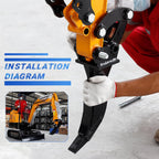 Mini Excavator Ripper, Single Hook Backhoe