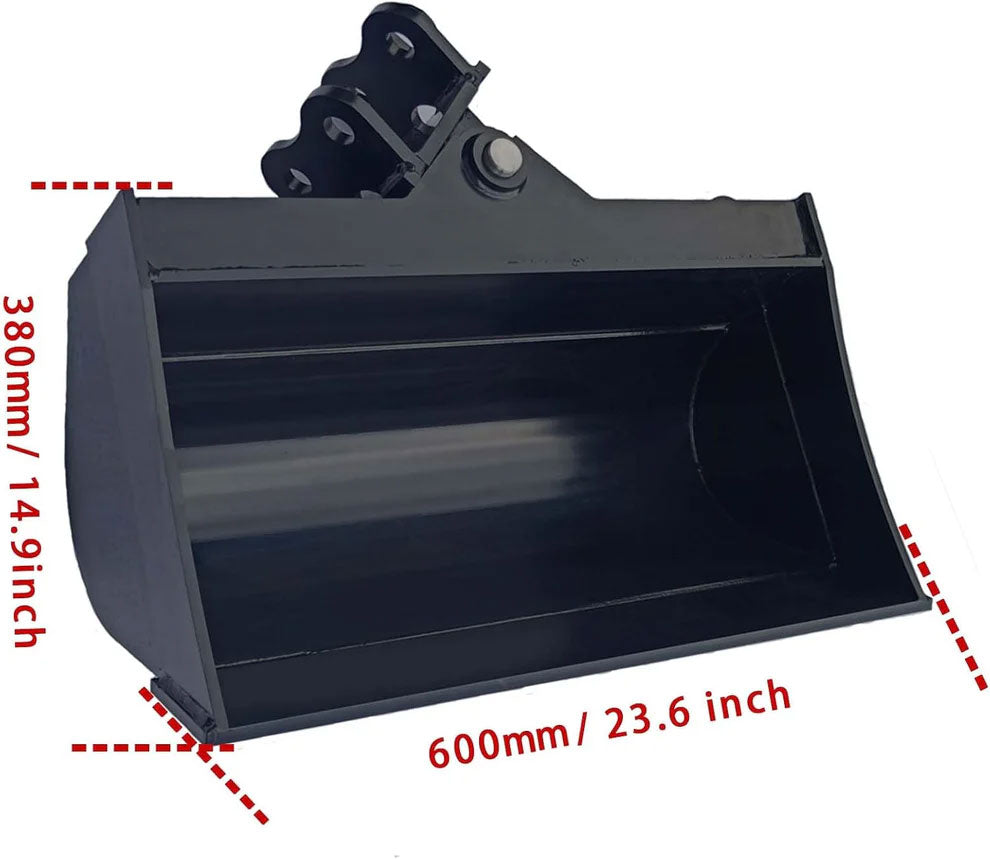 Hydraulic Tilt Bucket for Mini Excavator – 600mm/800mm/1000mm Width