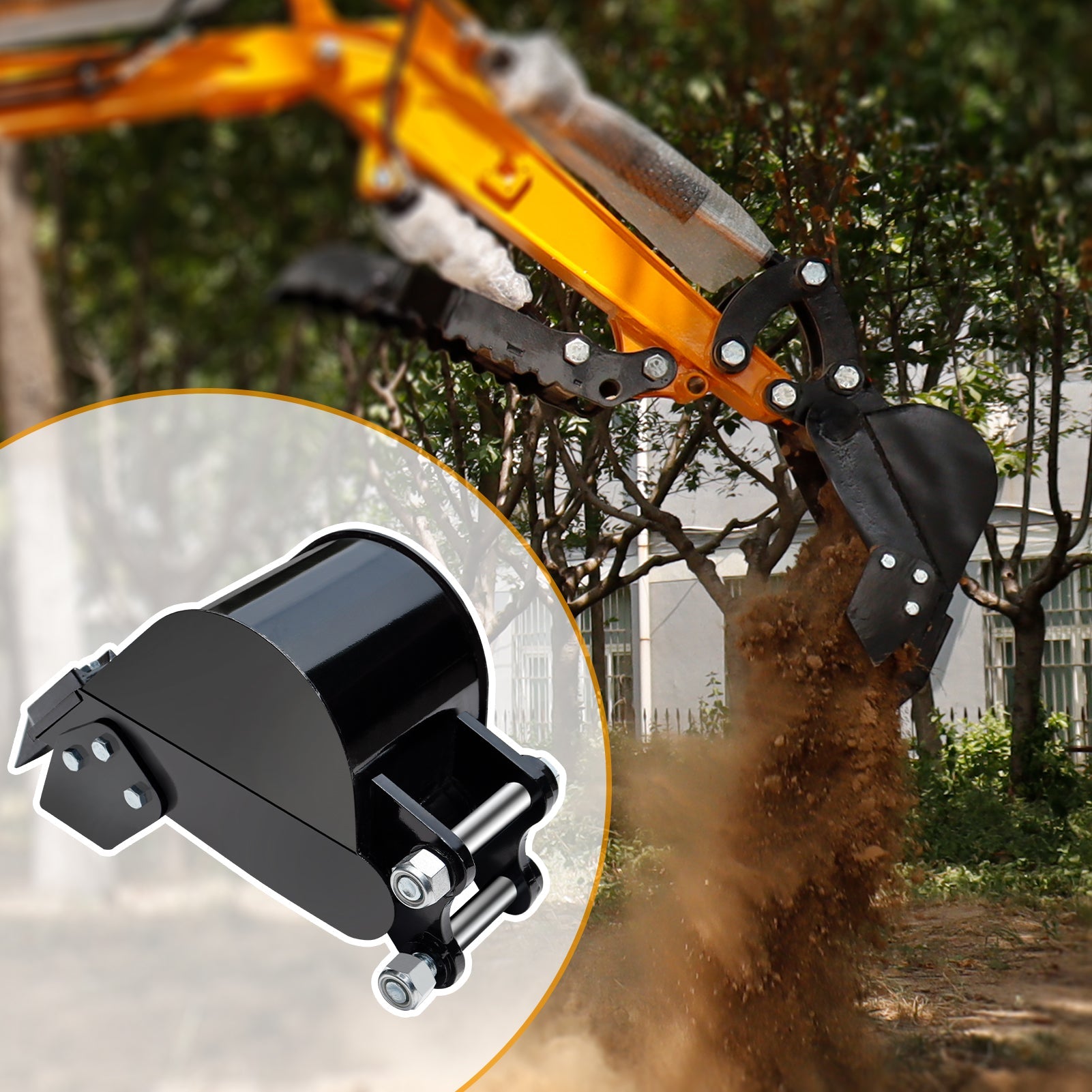 200mm Mini Excavator Bucket Attachment