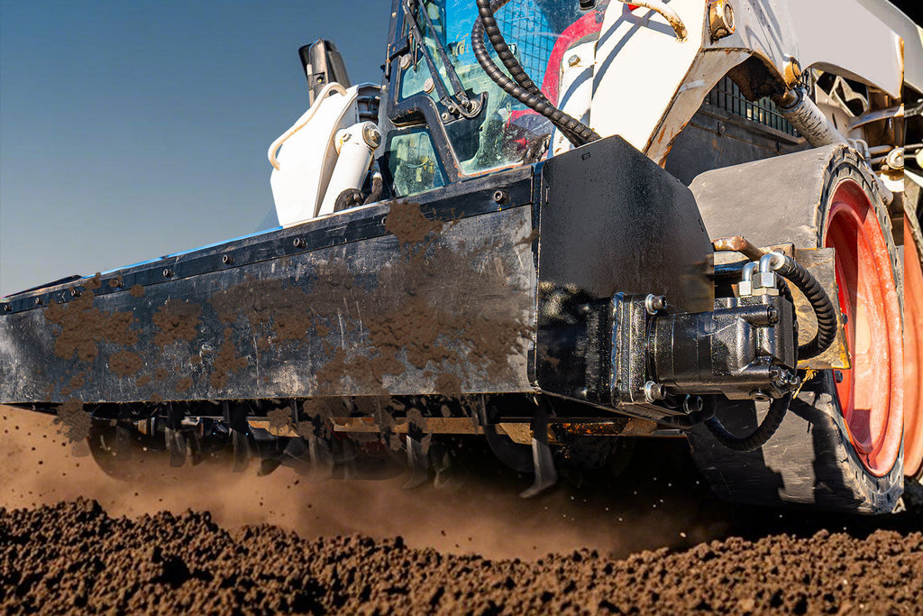 57' Skid Steer Rotary Tiller, 6' Tilling Depth Attachment